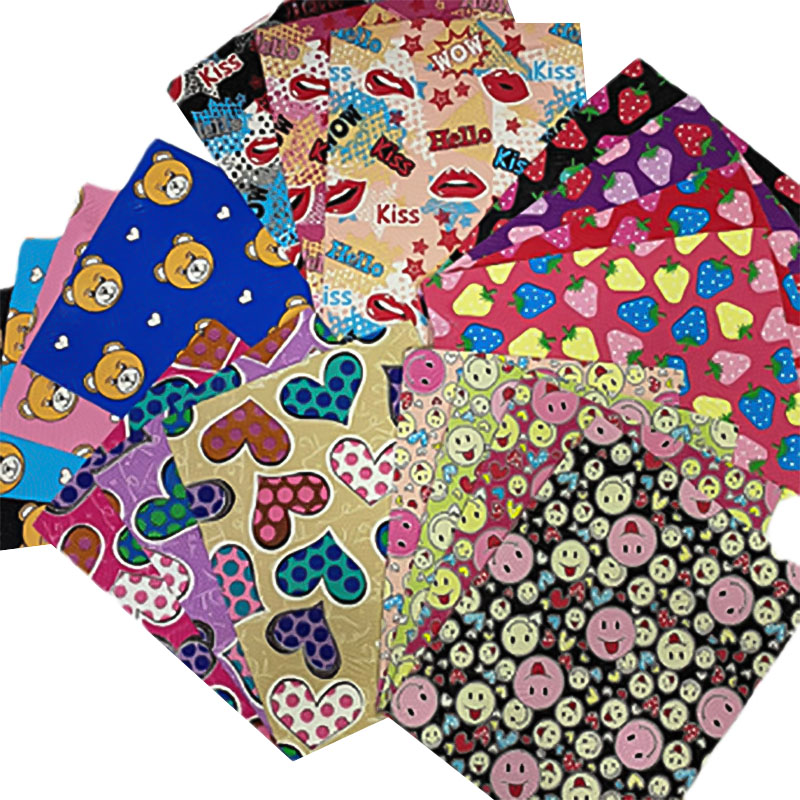 Buntes gedrucktes künstliches Leder für Tasche