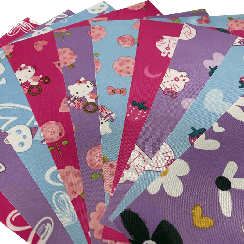 Gedruckter Satinstoff mit PVC -Beschichtung